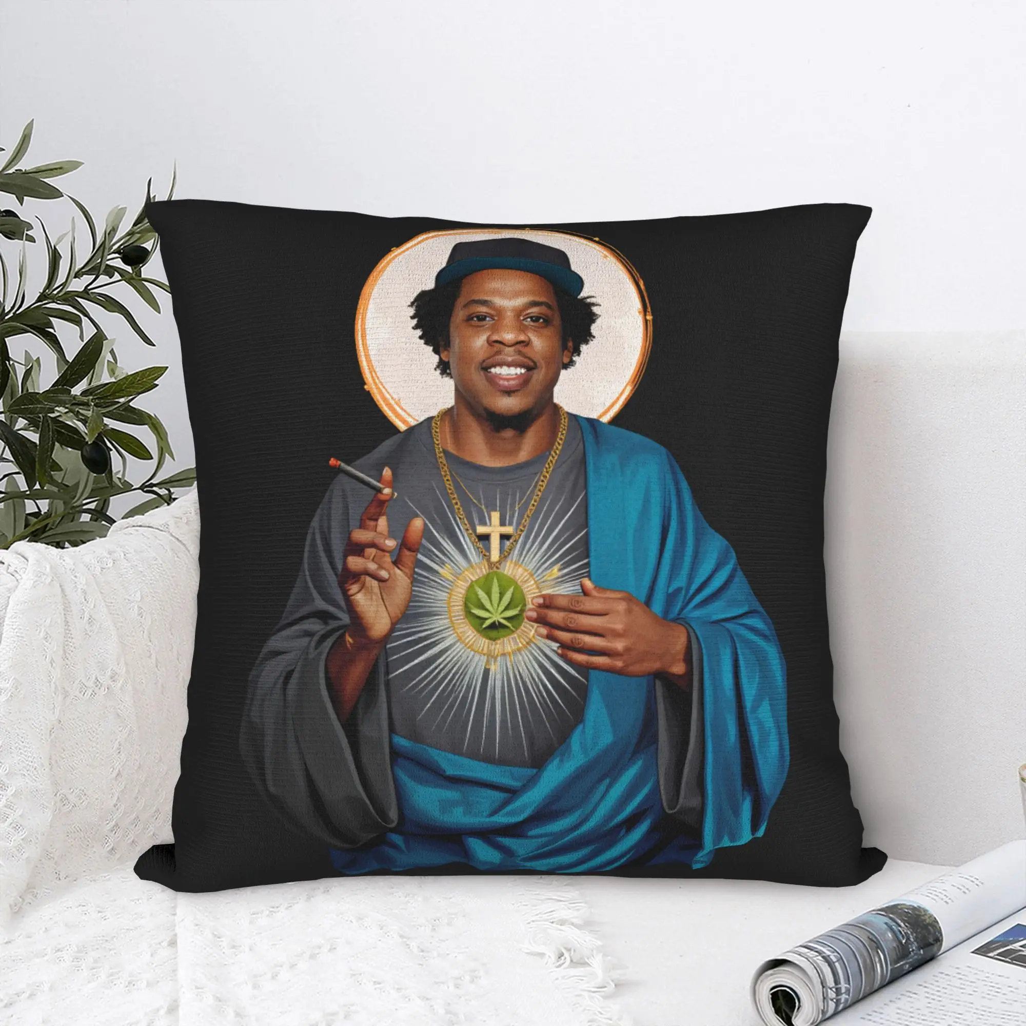 Saint J-Jays Z Pillow Case  Novelty Pillow Cover Soft Pillowcases For Office Car Home Decor