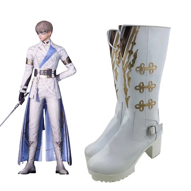 Zapatos Xavier Cosplay Anime juego amor y espacio profundo zapato hombre mujer botas de PU