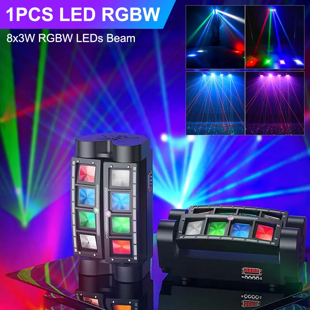 

Moving spider light 3in1 effects device dmx512 led strip disco wedding beam lighting dj home party laser projector