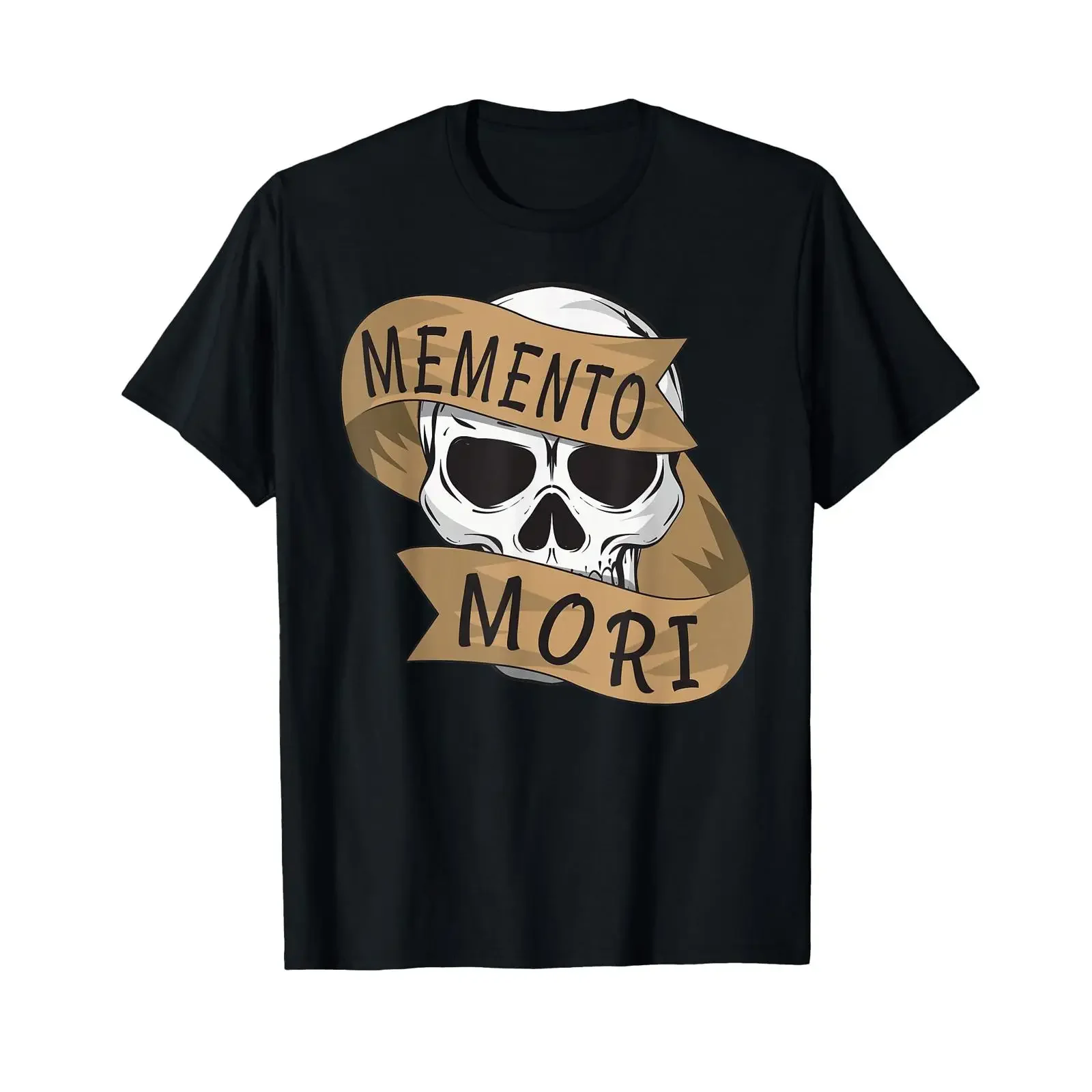 T-shirt Stoïcien Memento Mori Vintage Lavé Tendance Respirant Décontracté Légèrement Unisexe Graphique Extensible Élégant