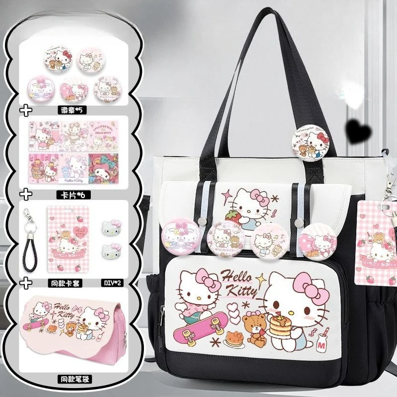 Sanrio Hello Kitty make-up bag creative high-value cartoon printing large-capacity portable student portable messenger bag gift