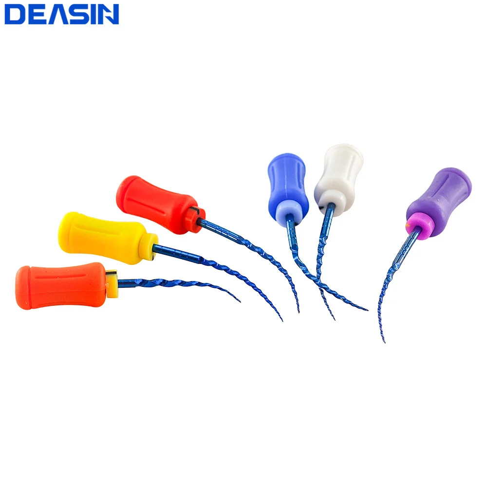 6 قطعة/صندوق الأسنان اليد استخدام ملفات NITI Denspay 25 مللي متر/31 مللي متر سوبر الروتاري الملفات طبيب الأسنان دليل قناة الجذر الملفات تشكيل التشطيب أدوات