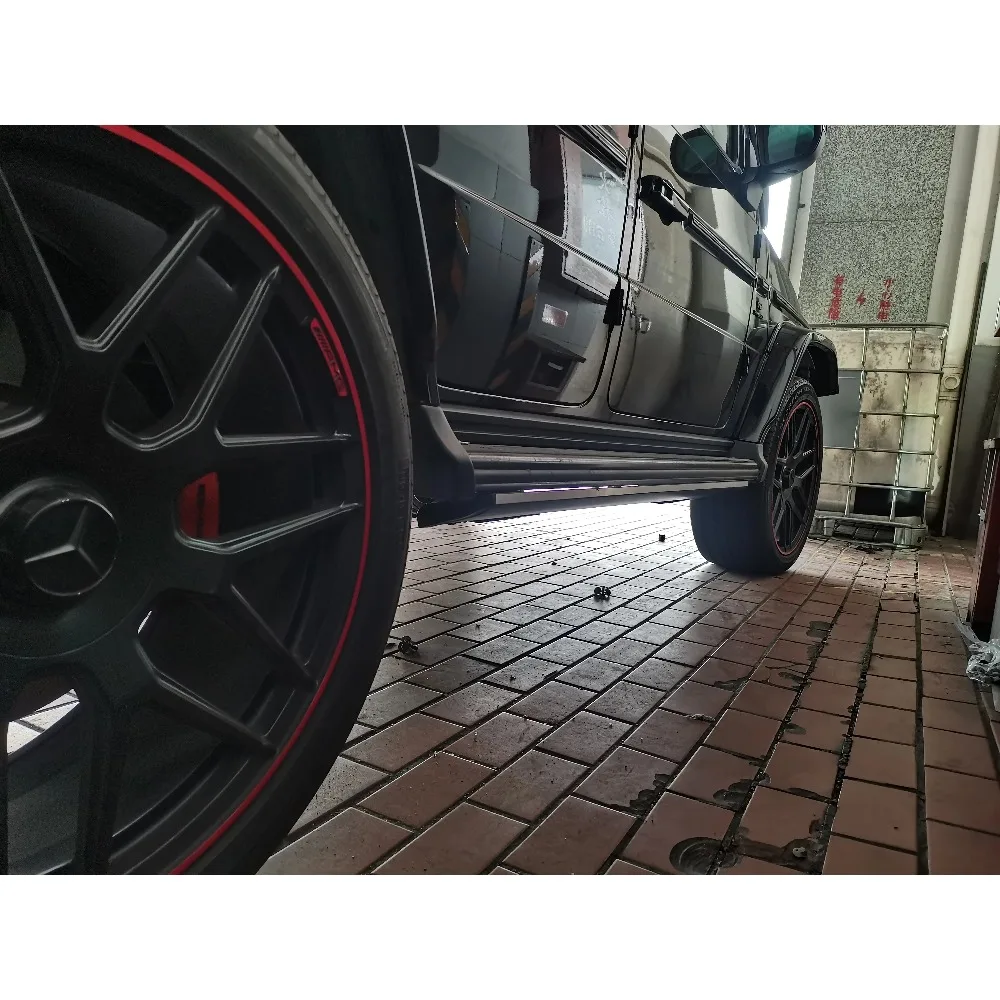 لوحة تشغيل كهربائية بدواسة جانبية من سبائك الألومنيوم عالية الجودة LED لسيارة Benz G CLASS Vito BMW GLC GLE والموديلات #5