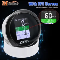 Velocímetro Digital GPS de 85mm, odómetro con antena GPS, pantalla TFT, voltímetro impermeable Universal para coche, barco y motocicleta de 12V y 24V