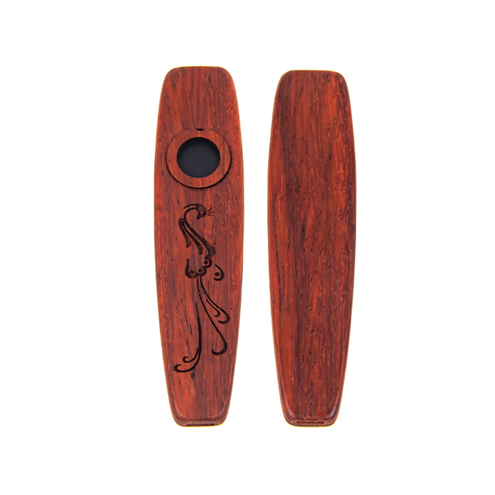 All-In-One Wooden Kazoo Kit Flute Diaphragms, Carry Lanyard & Gift Box On-The-Go Music Instrument for Beginners & Adventurers