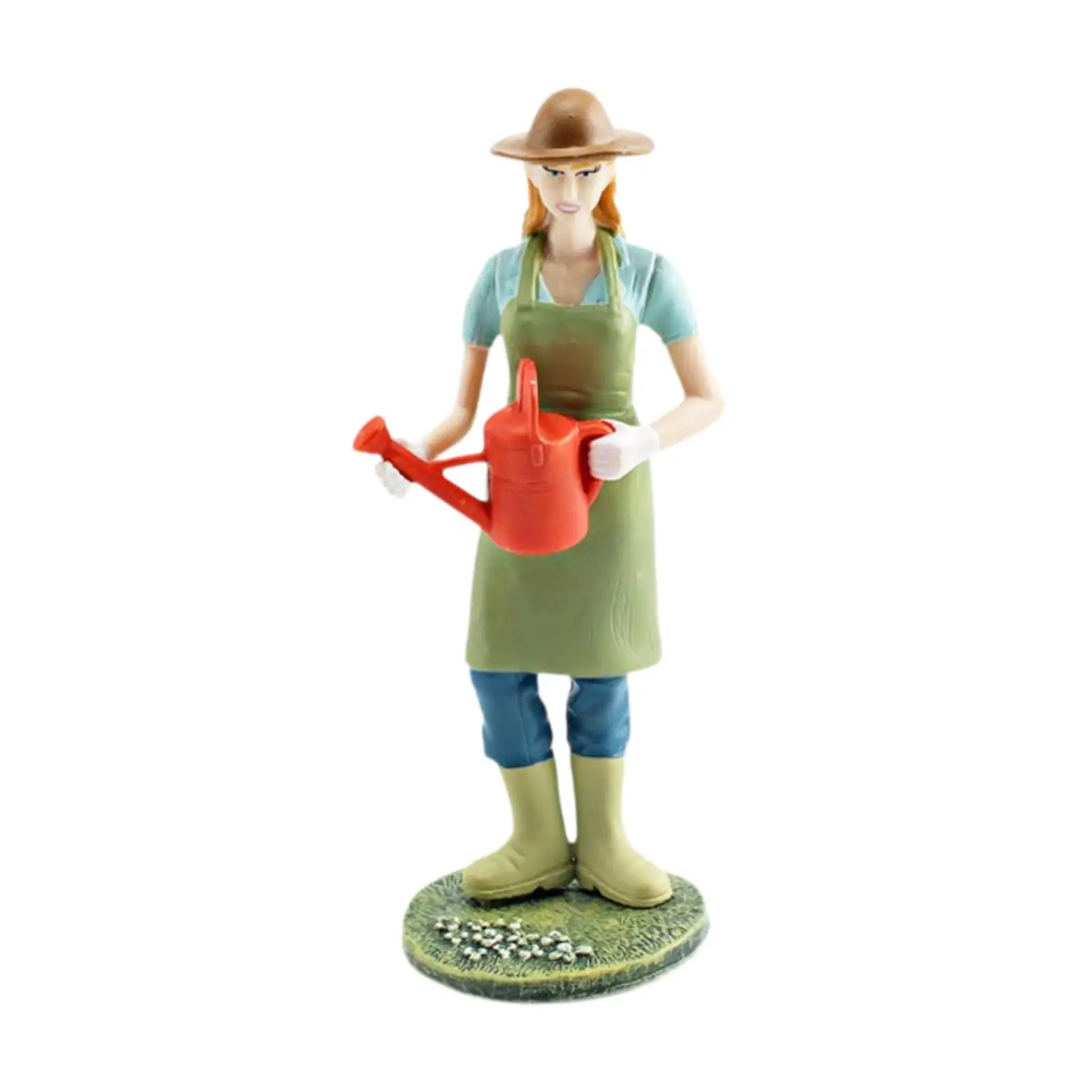 تماثيل مصغرة لسيدة مرسومة يدويًا من الراتنج، نموذج مصغر من البلاستيك للديكور المنزلي وزينة المكتب