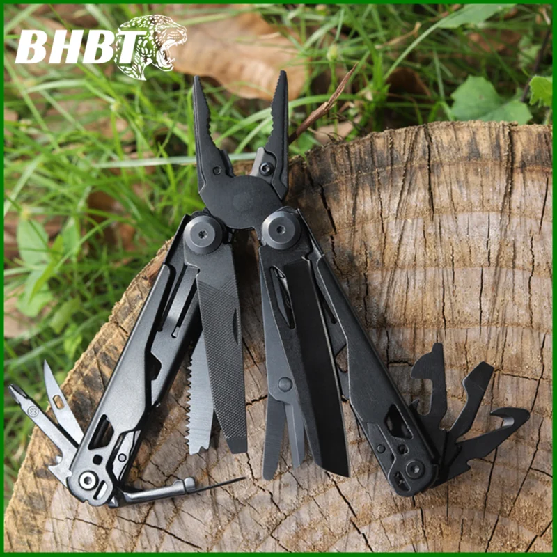 BHBT 19 in 1 Multitool Pliers Folding Knife Multi Tool Hoxagon Wrench Outdoor Camping Survival EDC Home Repair Tools Maintenance