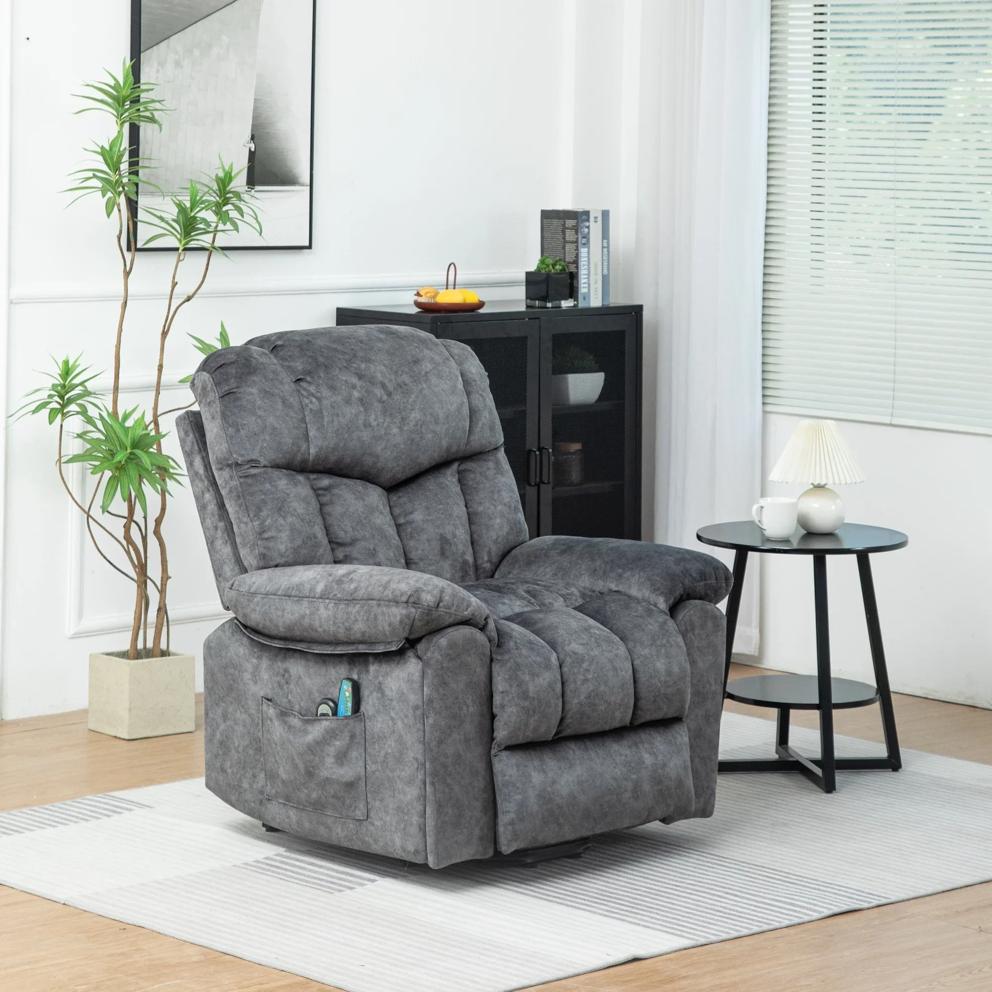 Electric Power Lift Recliner Chair Sofa with Massage and Heat for Elderly Single Recliner Chairs for Living Room