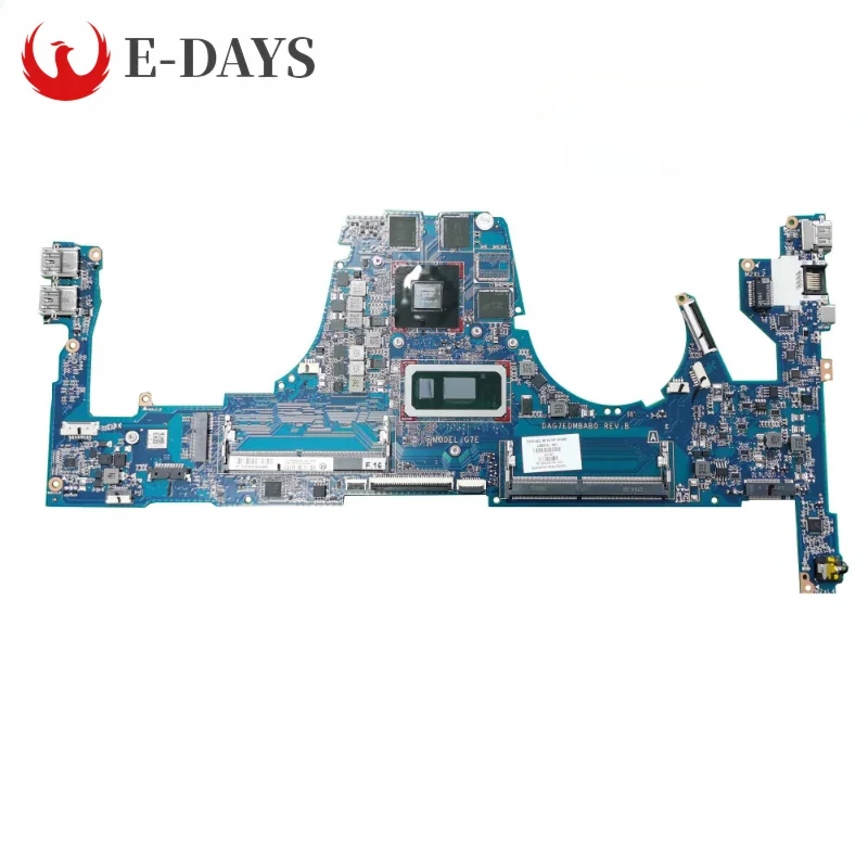 

For HP 15-cs Laptop Motherboard DAG7EDMBAB0 Mainboard with I5-8265U I7-8565U GTX1050 3GB 100% Tested Ok