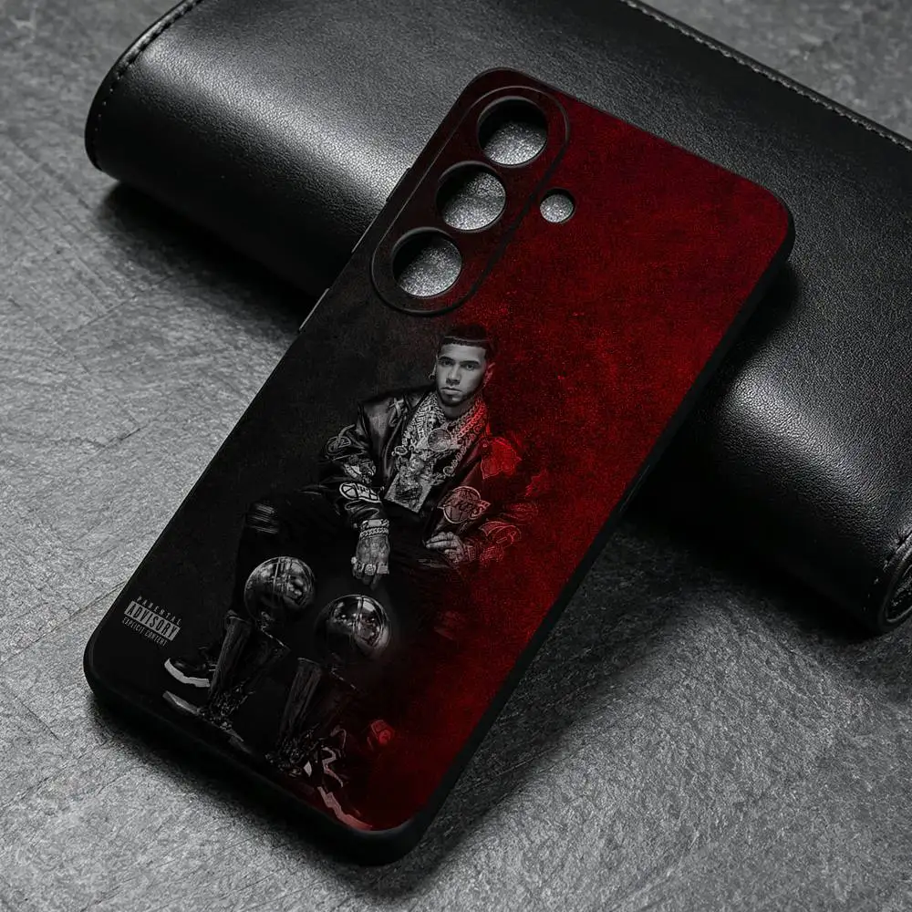 Rapper A-Anuel AA LLNM2 Phone Case For Samsung S26 25 24 23 22 21 20 Ultra Plus 5G Black