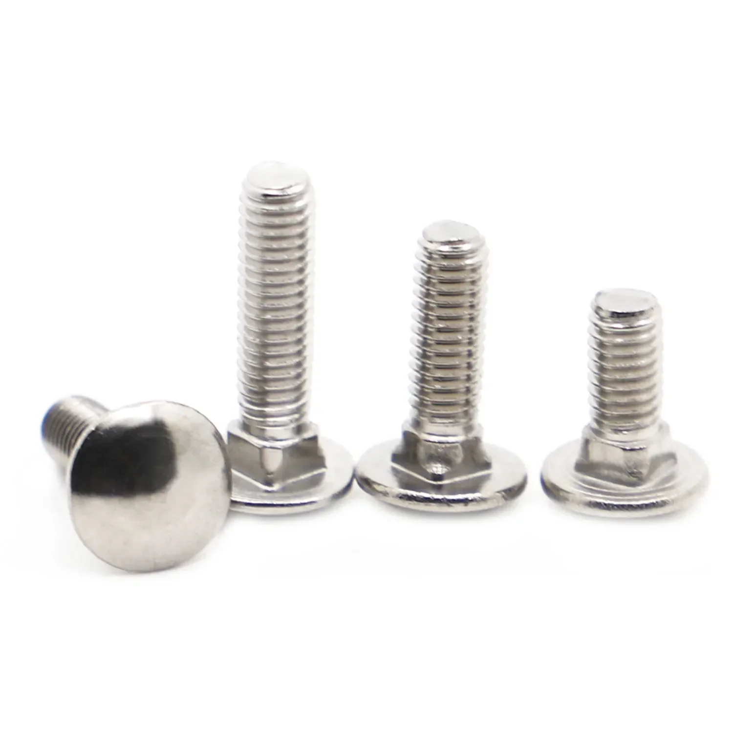 

M4 M5 M6 M8 M10 M12 304 Stainless Steel Gb12 Din603 Truss Round Square Neck Carriage Screw Bolt For Shelf Desk