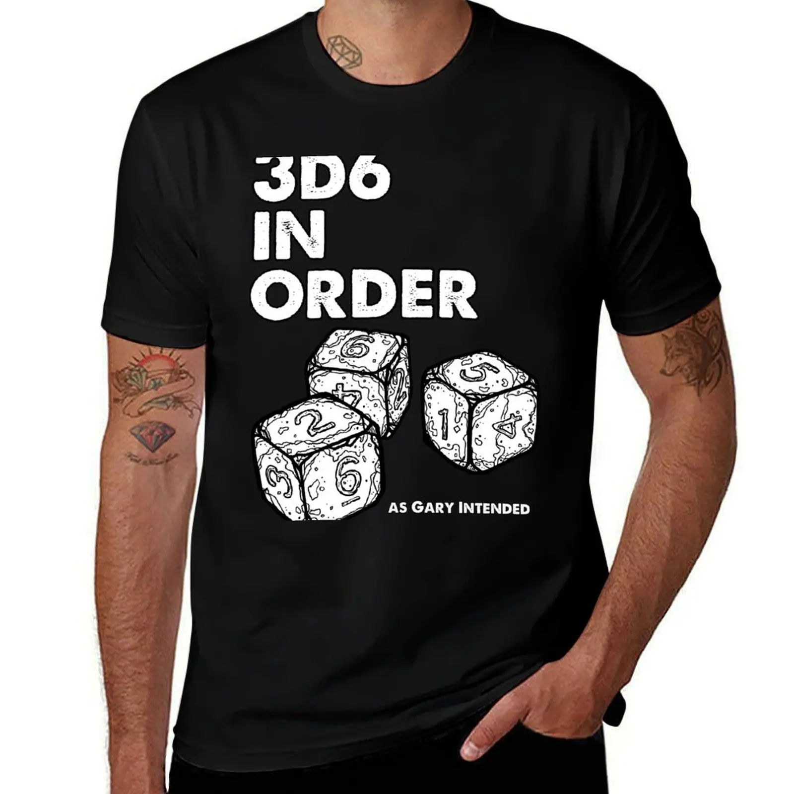 3d6 in Order. As Gary Intended. T-Shirt blacks summer clothes plus size clothes plus sizes mens graphic t-shirts hip hop