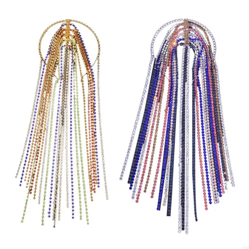 N5KB retro voor Tassel Handmade Bridal voor hoofdaccessoire voor feest wo