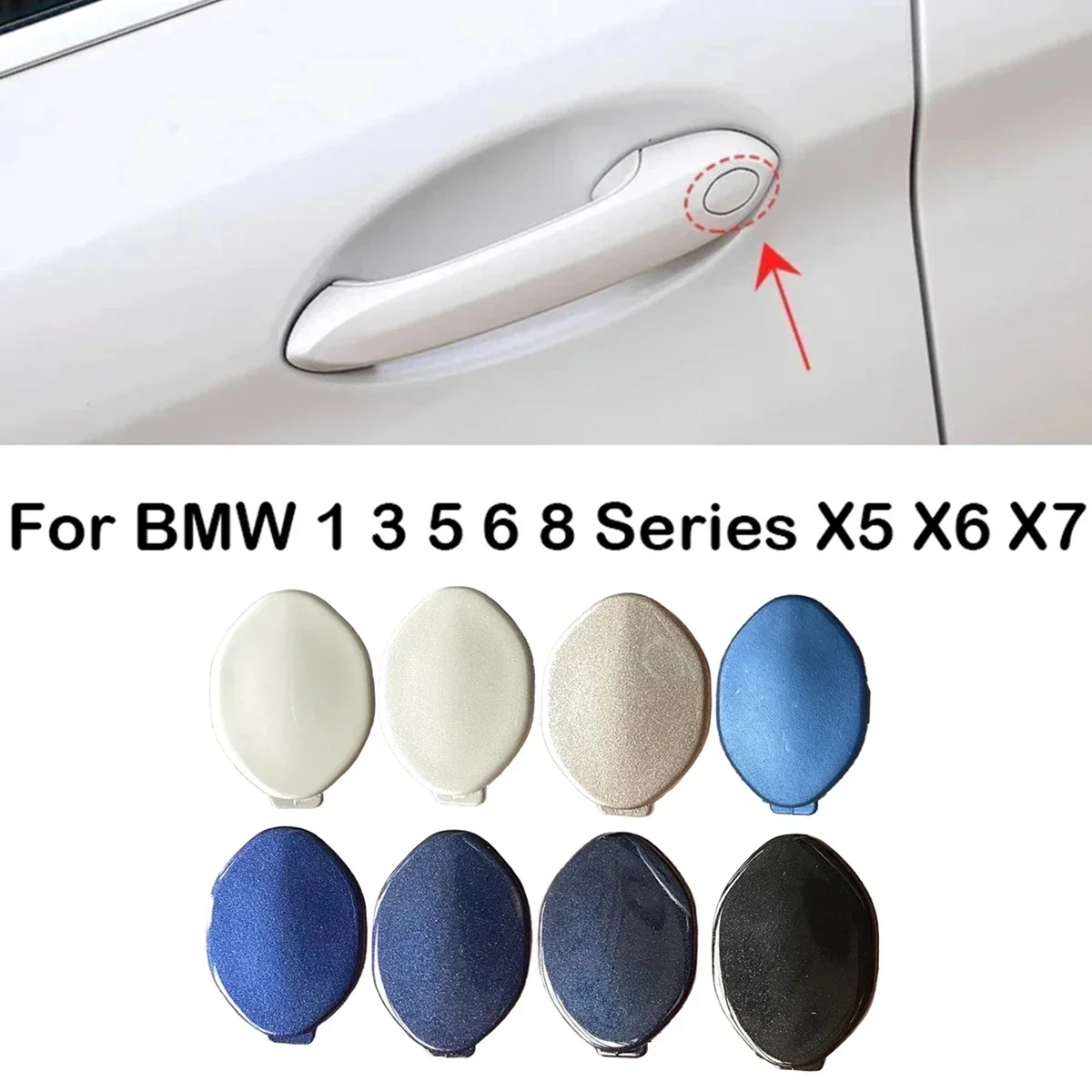 

Front Left Door Handle Key Hole Cover For BMW 1 3 5 6 8 Ser X5 X6 X7 F90 G20 G21 G05 G06 G07 G30 G32 G15