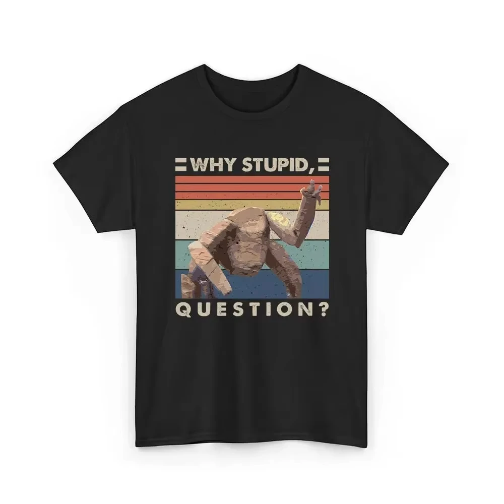 Project Hail Mary - Rocky Why Stupid Question Vintage Retro Men's T-Shirt Unisex O-Neck 100%Cotton Short Sleeve Y2k 2026 Tee