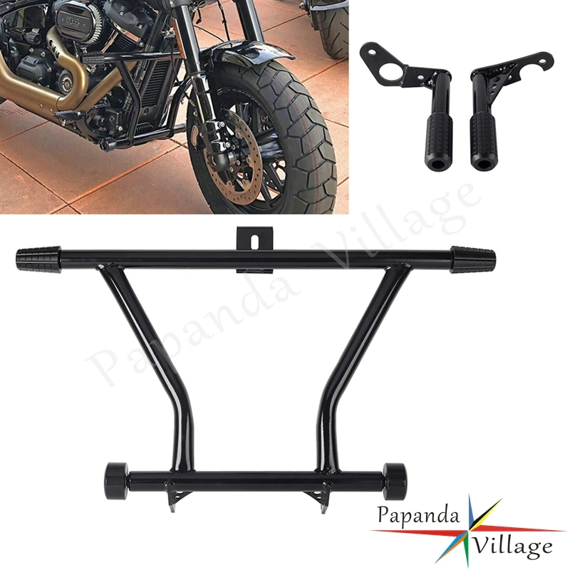 

Motorcycle 1-1/4" Crash Bar For HARLEY Softail Street Bob 114 FXBBS FXBB Standard FXST Low Rider FXLR Low Rider S 117 2018-2023