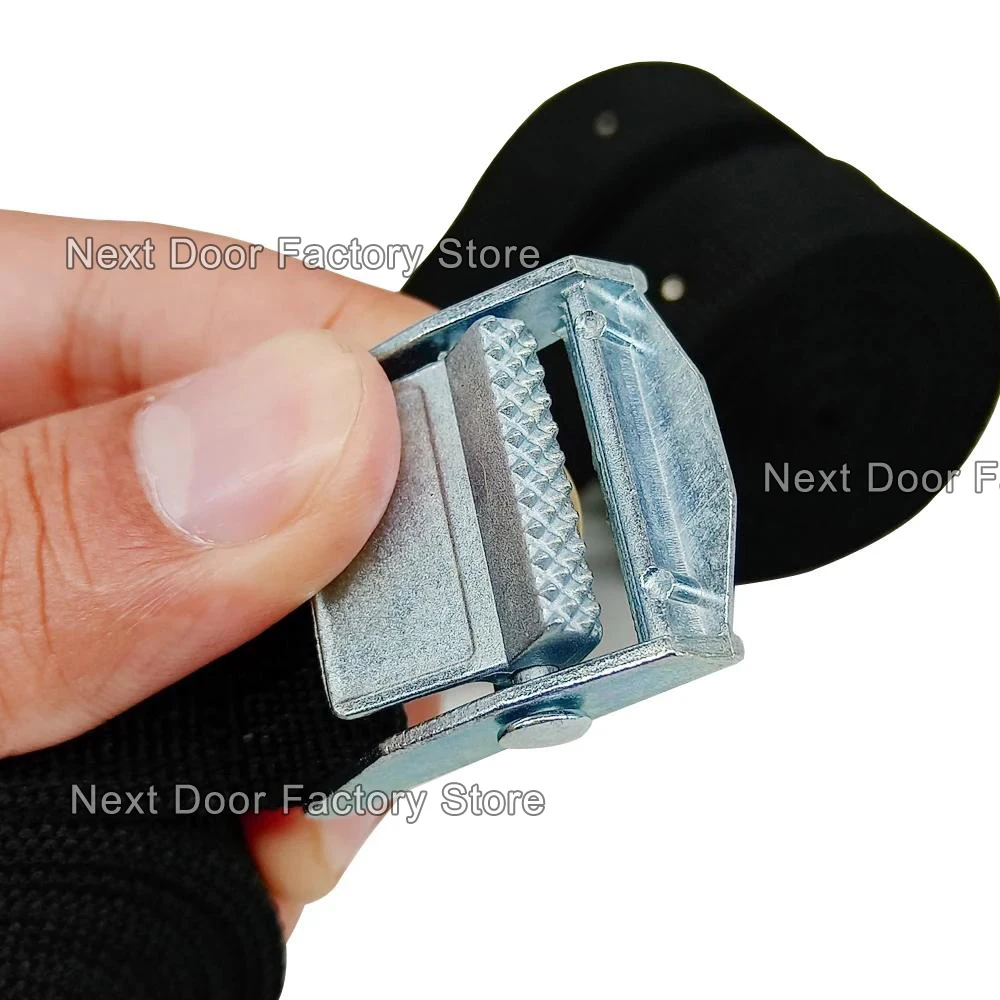 5 قطعة 1 متر مشبك التعادل أسفل حزام البضائع الأشرطة لسيارة دراجة نارية مع مشبك معدني حبل للسحب حزام السقاطة للأمتعة 2 ألوان #2