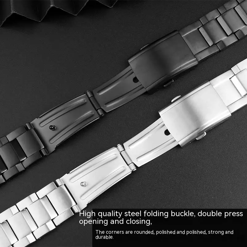 Solid Precision Steel Watch Chain For Men Adapted To Casio 5672 MTG-B3000 Quick Release Metal Watch Strap Waterproof Bracelet