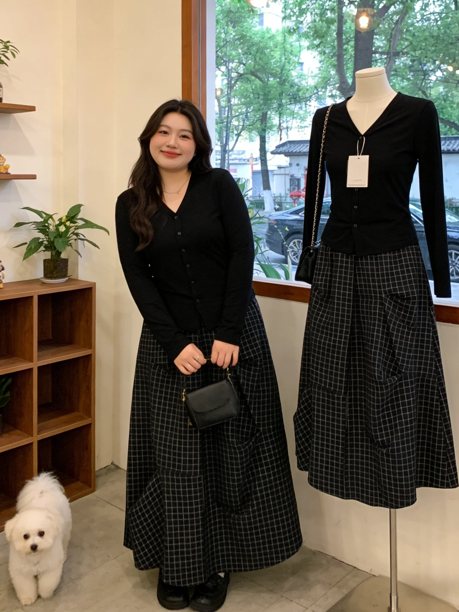 

Loose Women's Knitwear Soft Pure Color Casual Style Spring Commute Fashion Pear Shape Body Type Long Sleeve V Neck Top