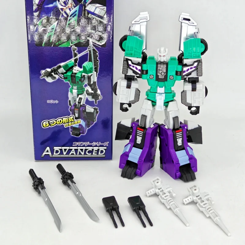 재고 있음 Transformatiom MFT Pioneer 시리즈 MF-27 Six-faced Beast Six-change Ninja 소규모 비율 액션 피규어 로봇 완구