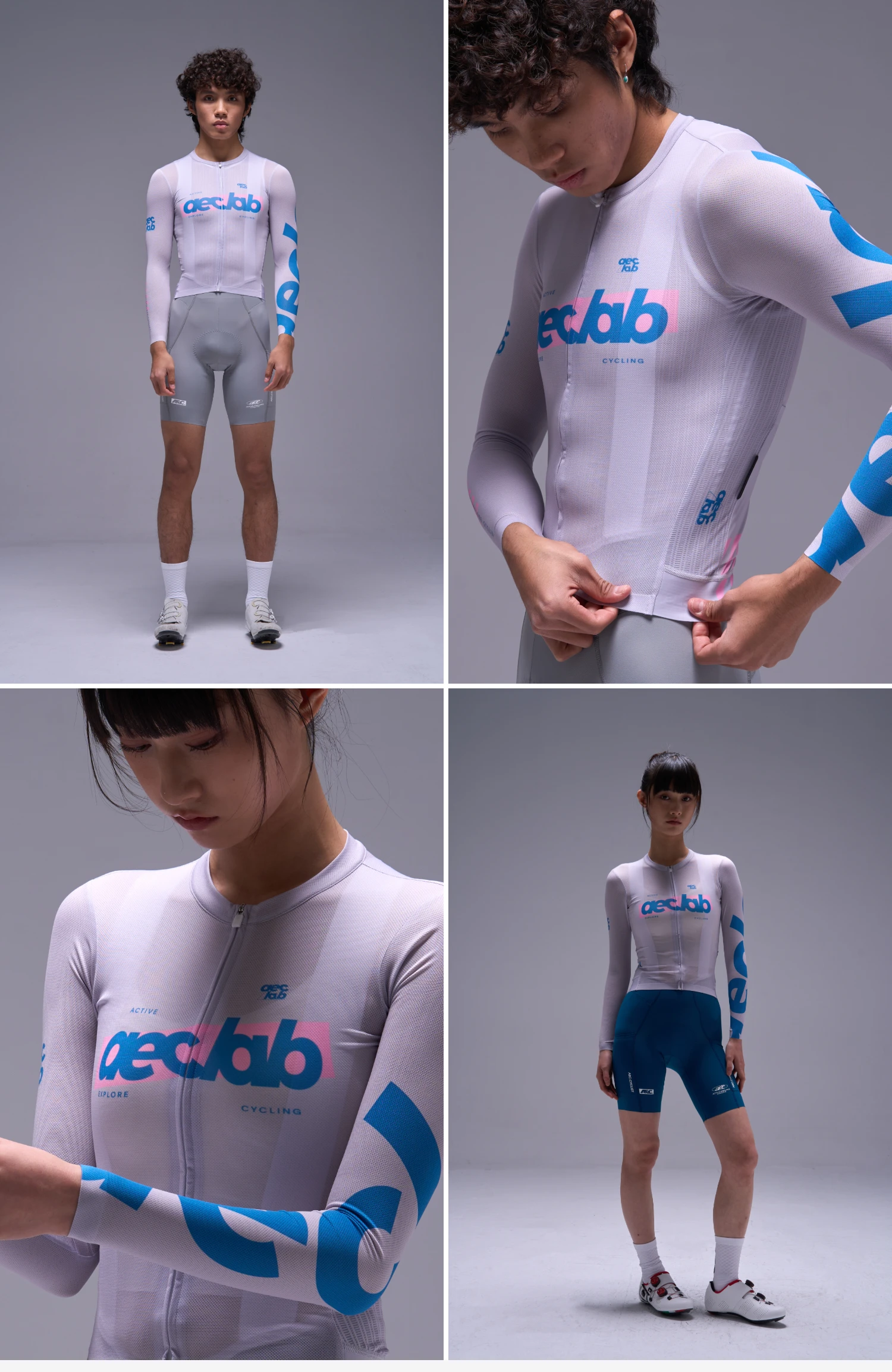 AEC 2026 Neues Damen-Radtrikot Frühling Herren Langarm-Radoberteil YKK-Reißverschluss Atmungsaktive Radkleidung ShanJi-Serie – Detail 15