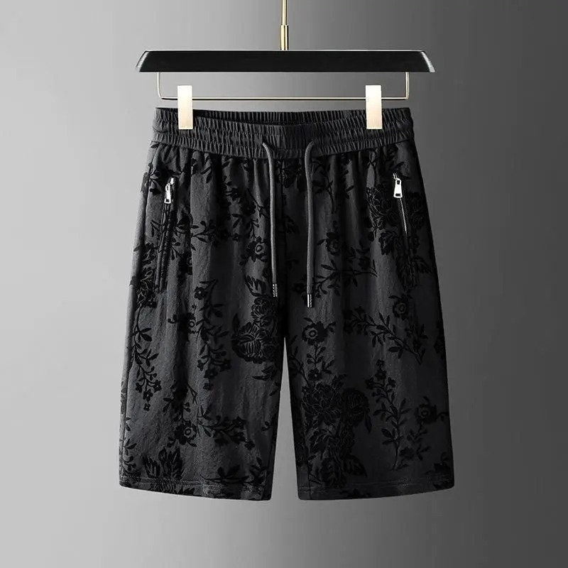 Men's Clothing Summer high quality Fashion Sports Leisure suit Short-sleeved Shorts Fashion Brand Printed Two-piece Set