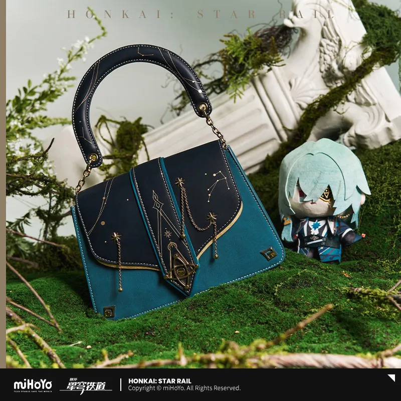 

[Official] Pre-sale 2026.04 Honkai: Star Rail Anime Game Cos Anaxa Unisex PU Crossbody Shoulder Bag Handbag Holiday Gift