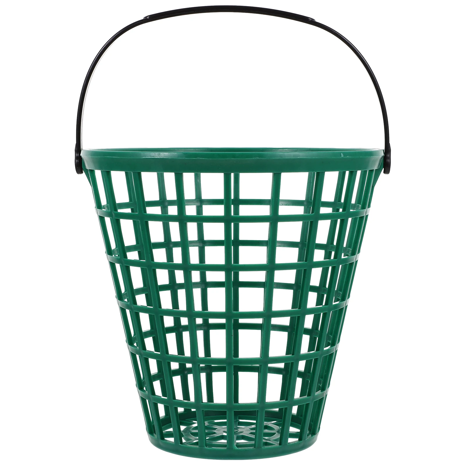 

Golf Ball Bucket Plastic Carrier Storage Rack Swivel Handle Foldable Basket Golfball Hoop Range Buckets Ball