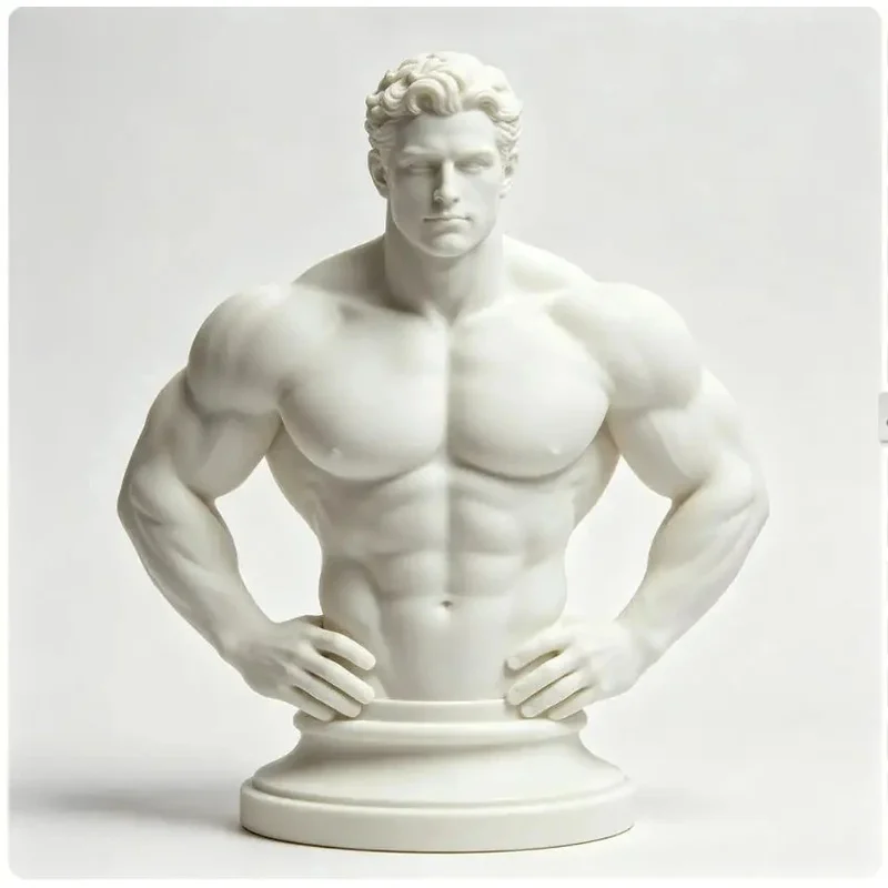 Half-Body Statues Of Modern Professional Bodybuilders From Europe And America, Decorative Items For Fitness Enthusiasts' Gyms