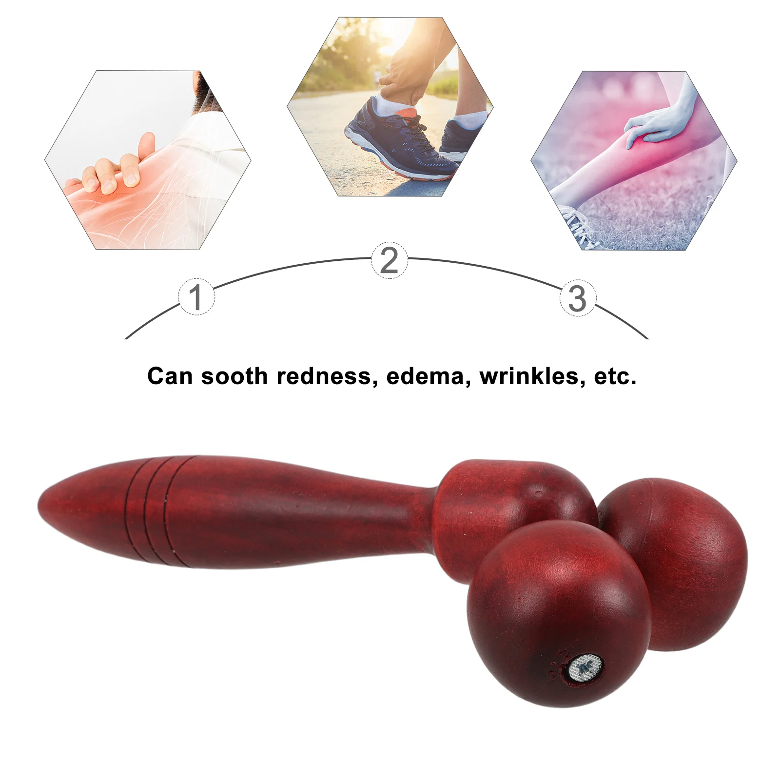 

Facial Massager Back and Shoulder Machine Neck Tool Cervical Spine Double Face Roller Hand Manual Calf Held
