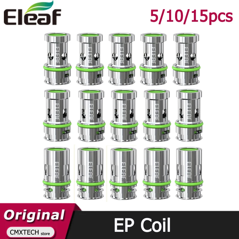 5/10/15pcs Original Eleaf EP Coil 0.15/0.6/1.2ohm Mesh Vaporizer For E Cig EP Pod Cartridge/iJust AIO Pro/iStick i75 MOD Kit