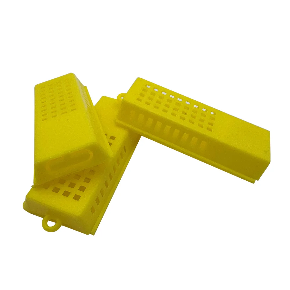 20Pcs Beekeeping Transport Cages Yellow Bees Queen Post Room Cage Plastic King Prisoner Queen Bee Cage Apiculture Tools