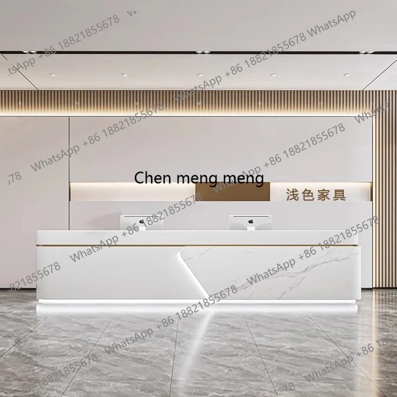 

Display Two People Reception Desks Stands Sales Beauty Salon Service Reception Desks Adult Modern Mostrador De Tienda Furniture