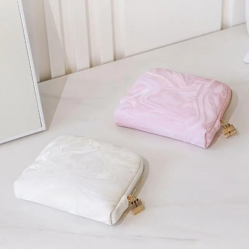 

91AF Chinese Inspired Leather Jewelry Case Travel Friendly Multi Section Storage Bag