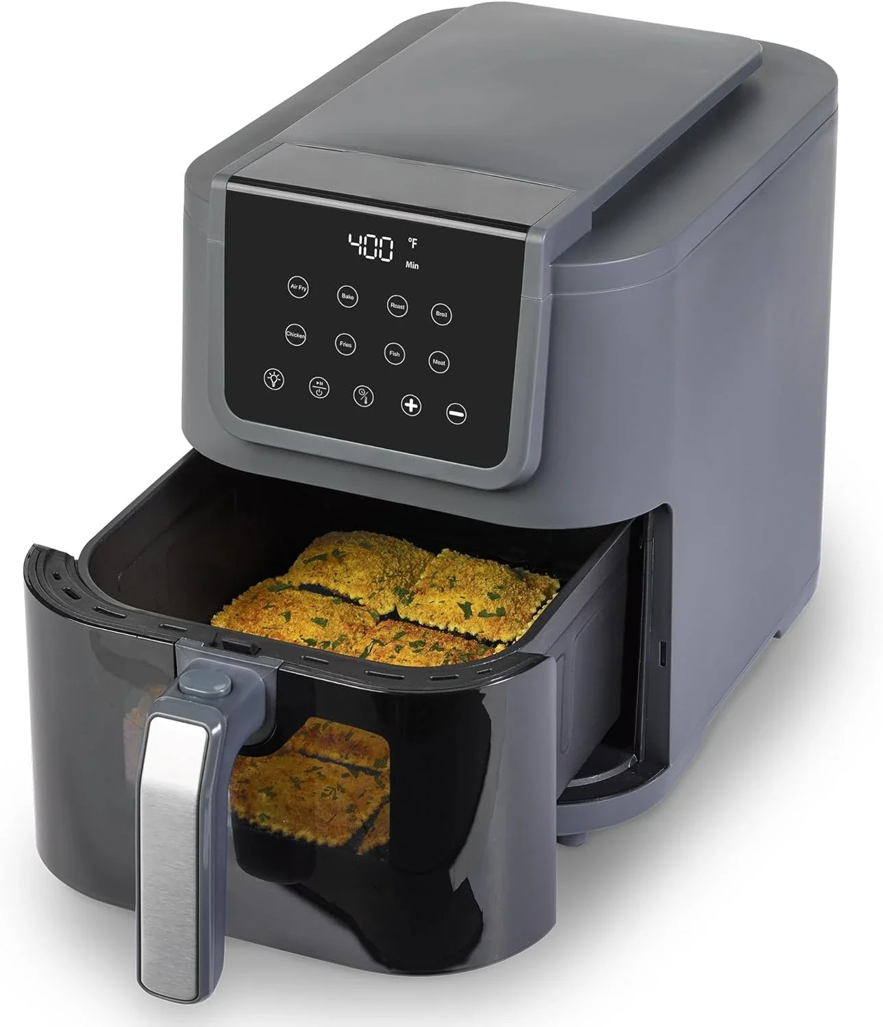 

Compact 8-Quart Window Air Fryer with Digital Touchscreen Display, Easy Viewing, and 10-Preset Settings for Kitchen Use