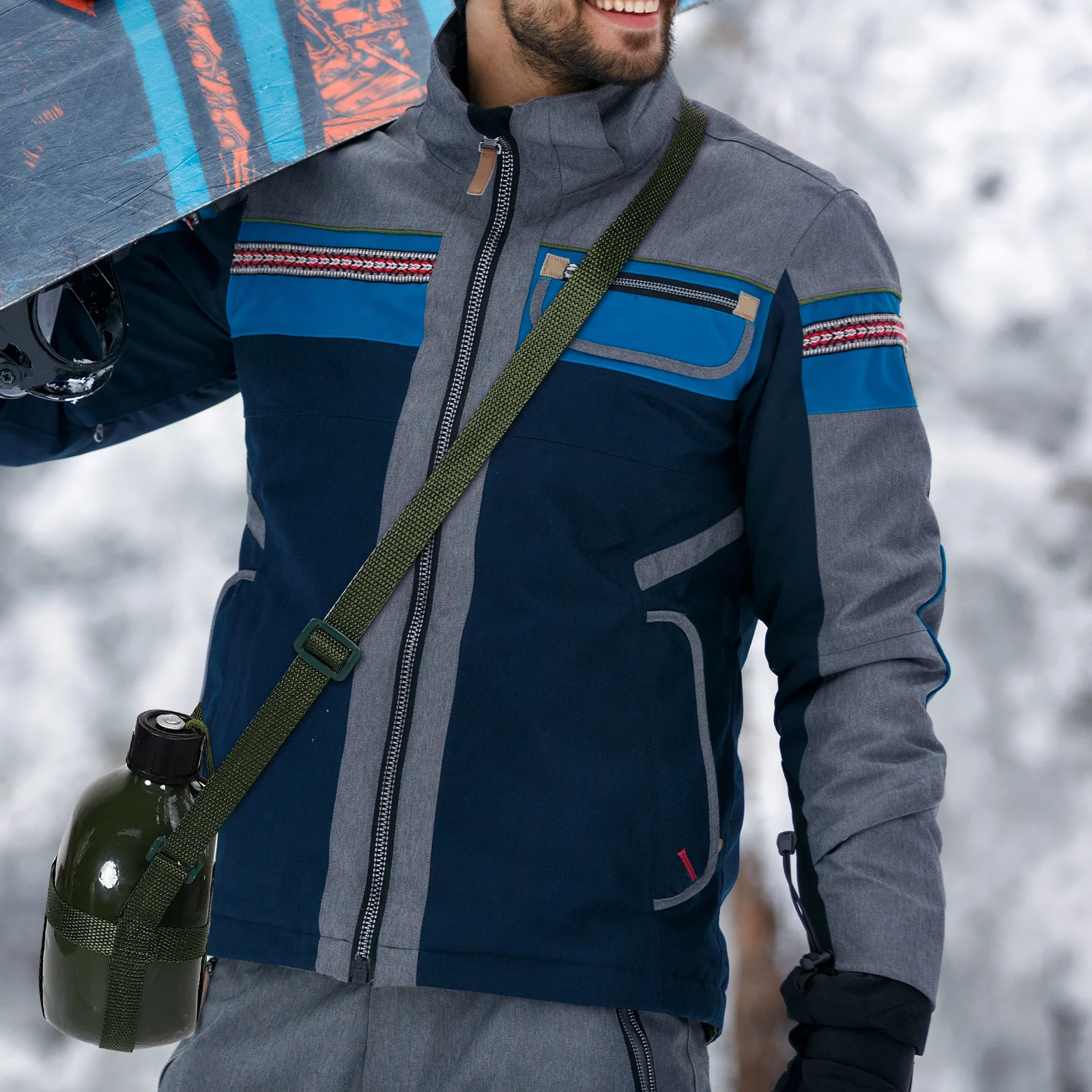 

Aluminum Canteen Water Bottle Durable Lightweight Large Capacity Outdoor Adventure Accessory Canteen Water Bottle