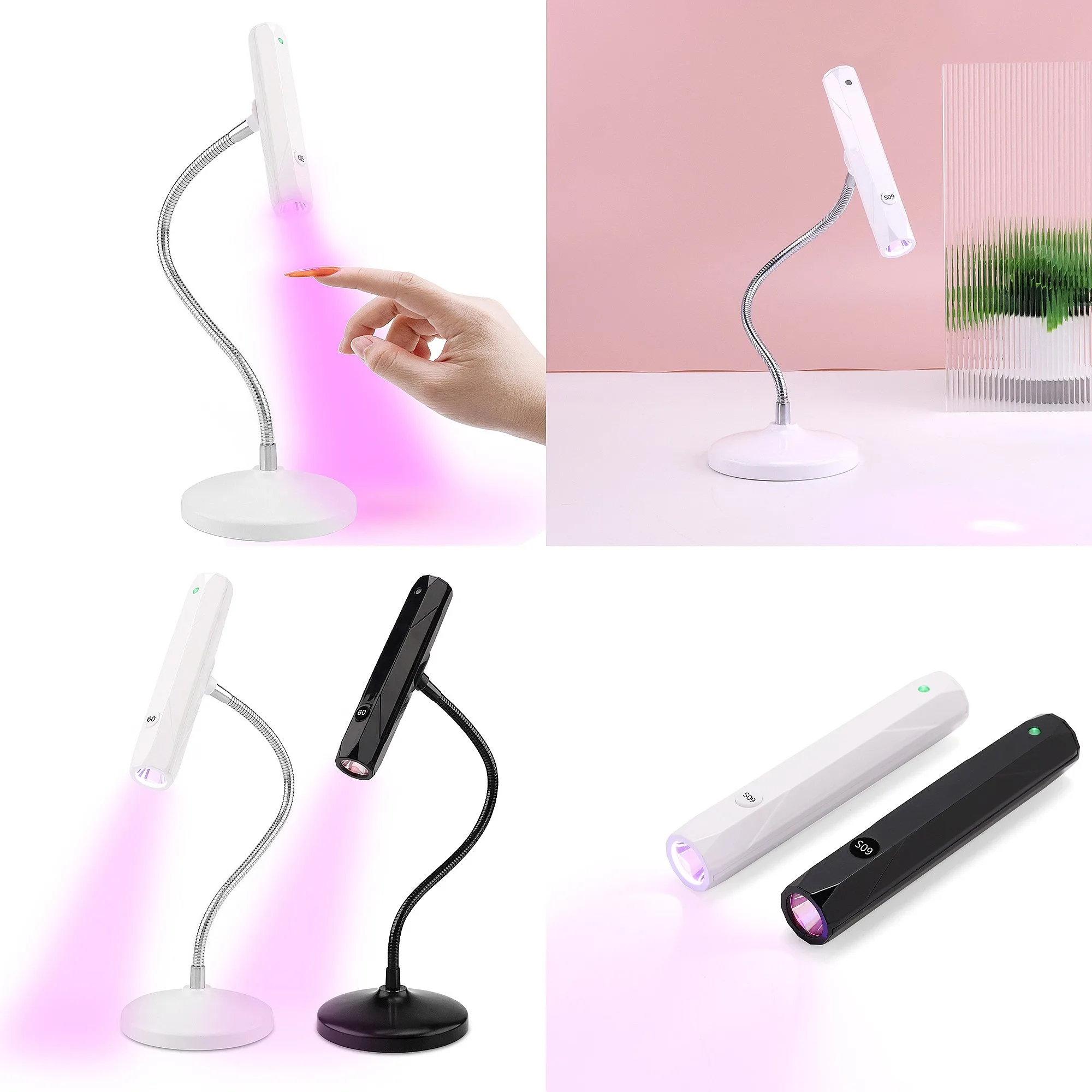 ポータブルプロフェッショナルハンドヘルドデスクトップミニ型小型usb-led-uvネイルランプ-ネイルドライヤー-ジェルポリッシュuvライト硬化ランプ