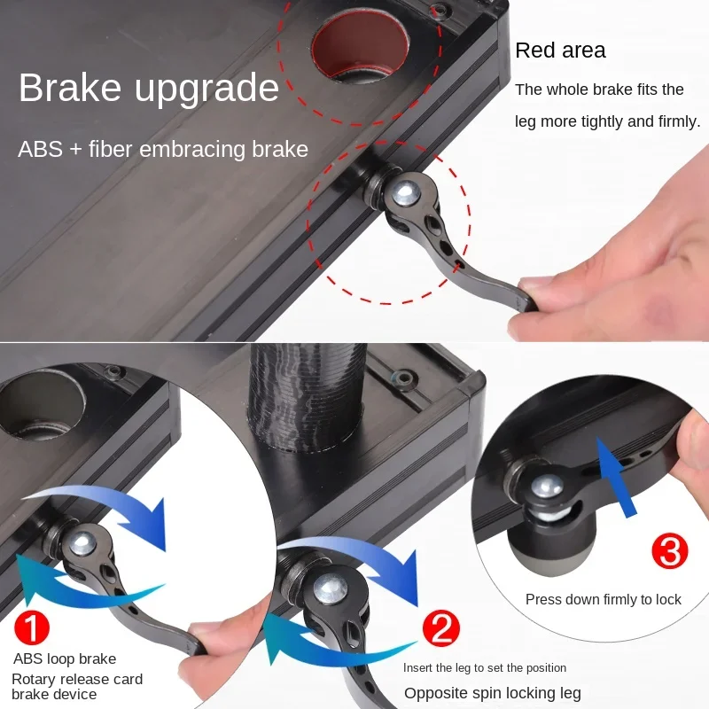 منصة صيد من الكربون 2020 منصة صيد جديدة من ألياف الكربون خفيفة للغاية للمياه العميقة متعددة الوظائف قابلة للطي ومحمولة وغير قابلة للانزلاق