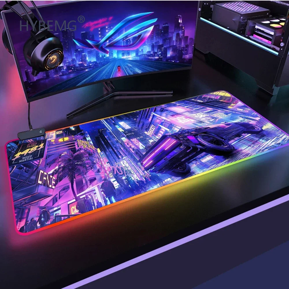 Gaming Mouse Pad apply for CyberPunks Large Mouse Pad XXL PC Gamer Computer Big Mouse Mat Computer Desk Mat animeXL