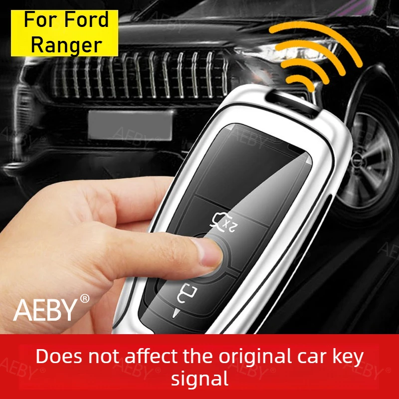 

For Ford Ranger 2022-2026 Key chain cover zinc alloy,Full protection and anti-scratch,Comprehensive key protection,Accessories