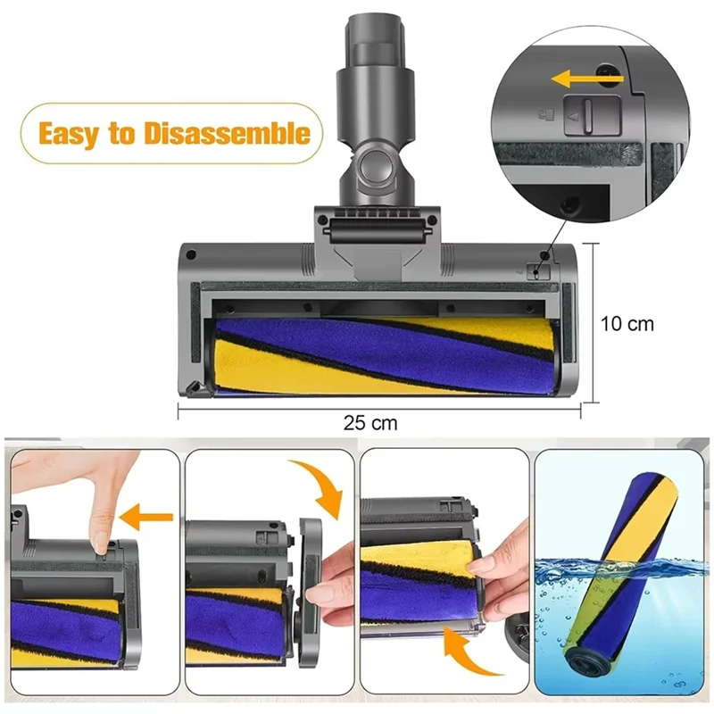 -A25M مكنسة كهربائية فرشاة دوارة فرشاة الأرضية لدايسون فرشاة دوارة ناعمة استبدال قطع الغيار استبدال الملحقات