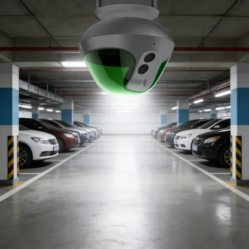 UDF10 Front-Mounted Ultrasonic Parking System for Car RS485 TCP/IP App Debug Smart Guidance High-Density