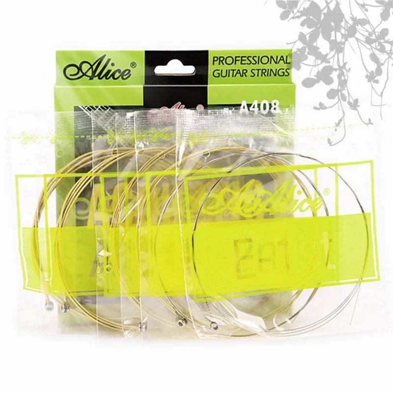 Alice A408 Folk Guitar Wire Set with 6 Strings