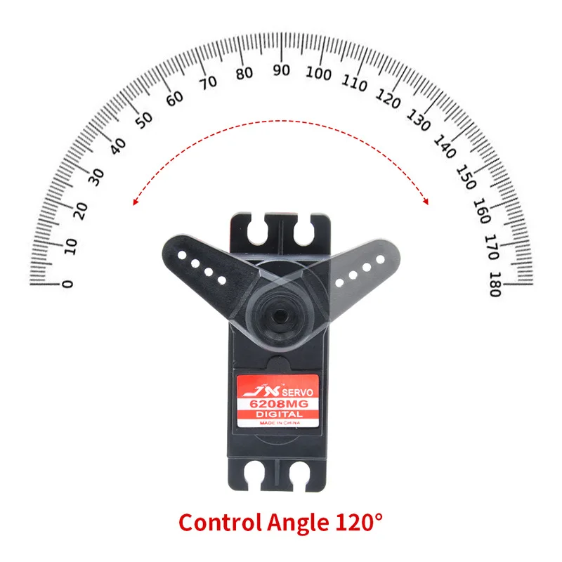 Servo JX Servo PDI-6208MG 8KG Sports Car Drift Car Model Aircraft Servo, Digital JX Servo, (Instrument Parts & Accessories)