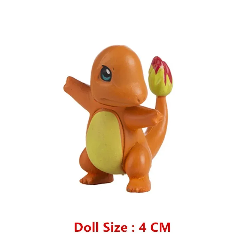Pokemon 4-13 cm giocattoli modello cartoni animati film anime figura Pikachu Eevee Charmander Mewtwo collezione bambole bambino compleanno miglior regalo