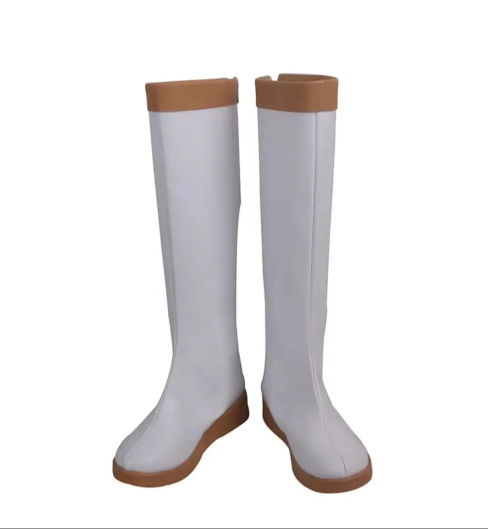 Hanta Cosplay Boots White Shoes for Boku no Hero roleplay Custom Made Any Size