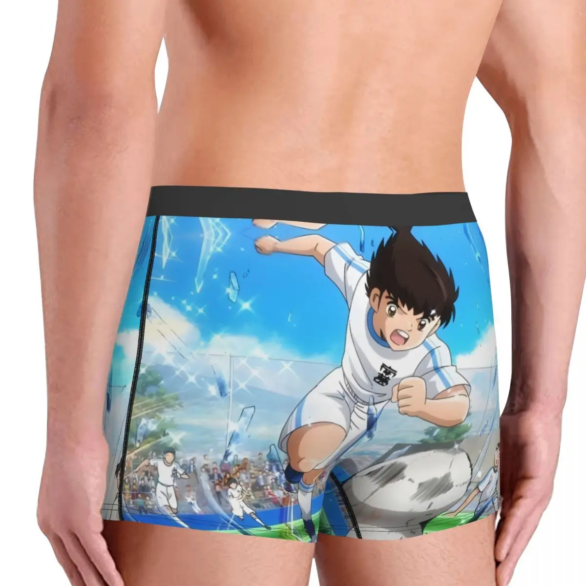 Captain Tsubasa Soccer Anime Shot Underpants Homme Panties Male Underwear Sexy Shorts Boxer Briefs