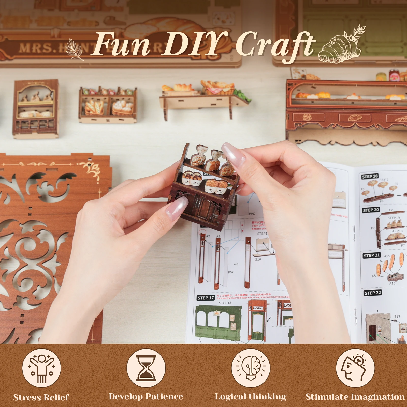Original CUTEBEE 216pcs Mrs.Hu - đánh giá và giá Woodworking Book