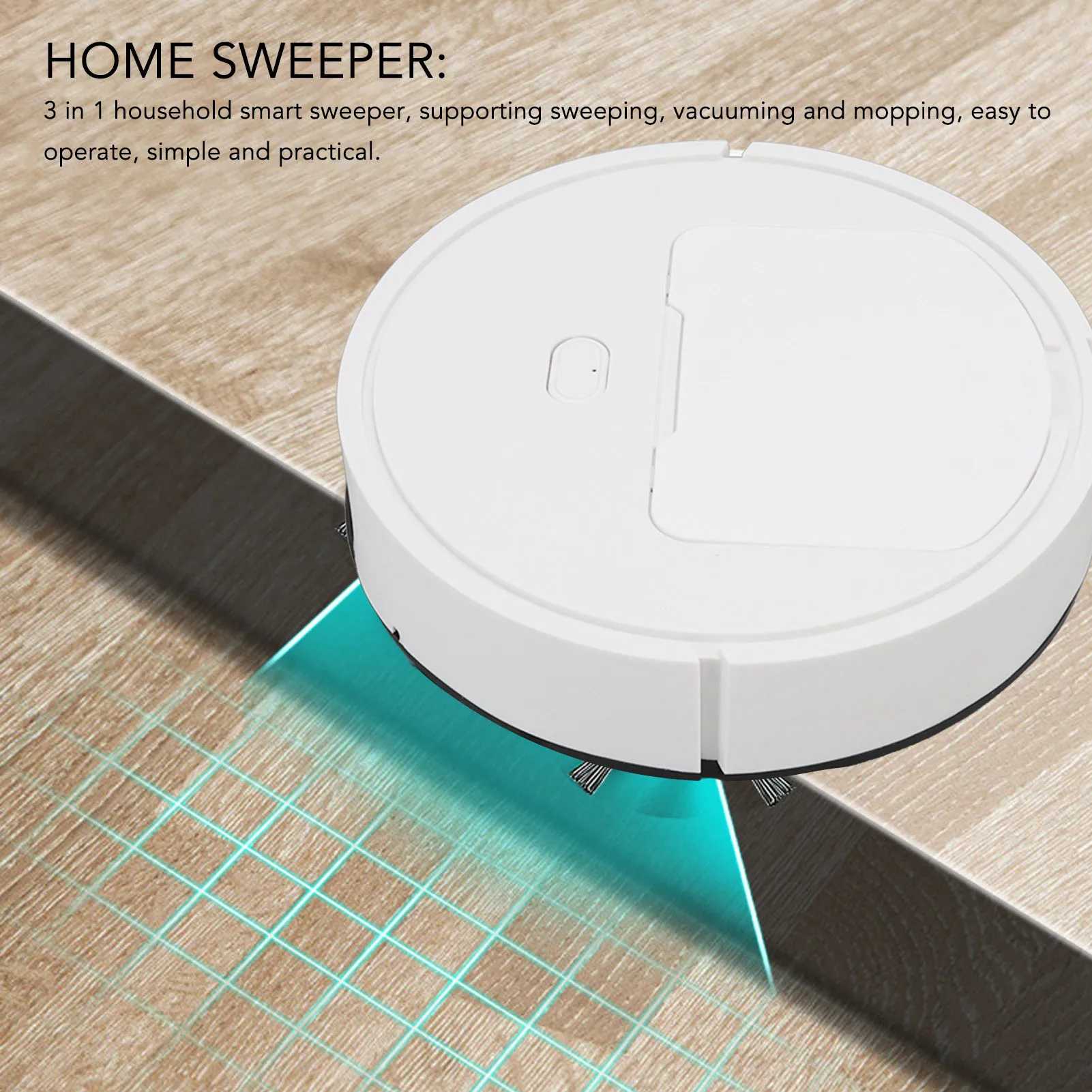 NEW USB Sweeping Robot Vacuum Cleaner Mopping 3 In 1 Smart 1200mAh Dragging Cleaning Sweep Floor For Home Office