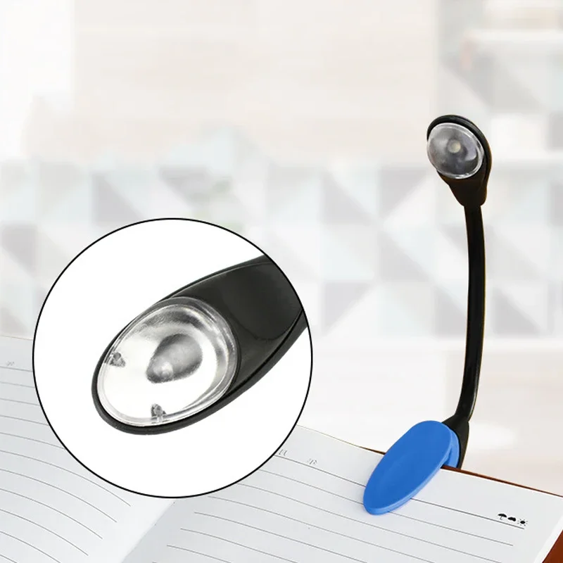 Luces LED portátiles para libros, luz nocturna con Clip ajustable, lámpara de escritorio, protección ocular, lámparas de lectura con batería